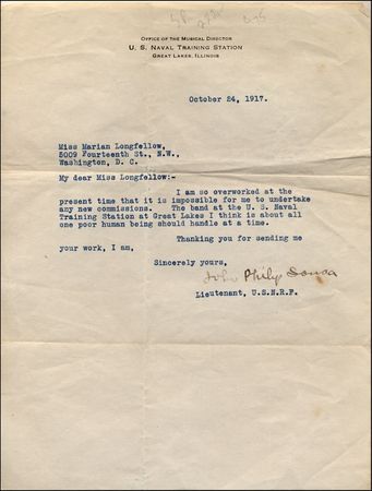 Lot #919 John Philip Sousa - Image 1