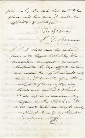 Lot #1017 P. T. Barnum - Image 2