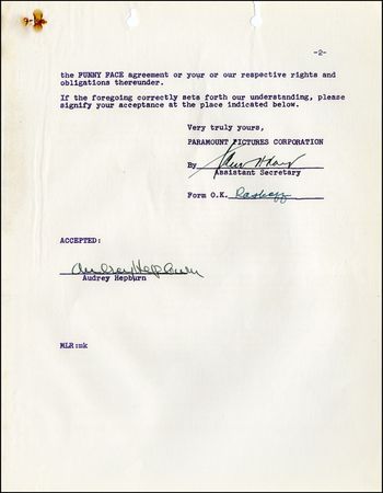Lot #1281 Audrey Hepburn - Image 2