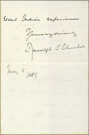 Lot #221 Randolph Churchill - Image 2