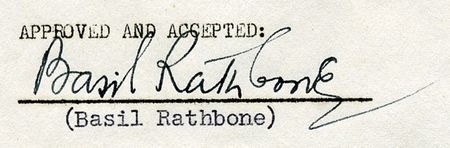 Lot #1542 Basil Rathbone - Image 1
