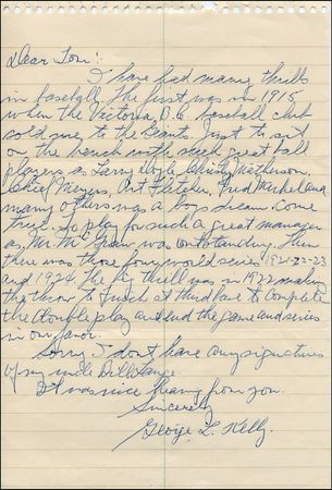 Lot #1767 Baseball Hall of Fame Letters - Image 2