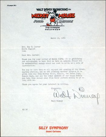 Lot #691 Walt Disney - Image 1