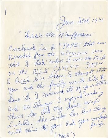 Lot #741 Louis Armstrong - Image 1