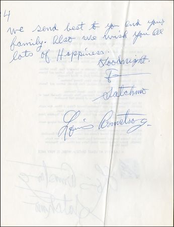 Lot #741 Louis Armstrong - Image 4