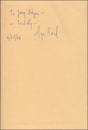 Lot #618 Ayn Rand - Image 1