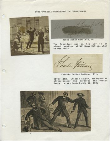 Lot #55 James A. Garfield and Charles Guiteau - Image 1