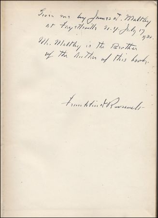 Lot #152 Franklin D. Roosevelt - Image 1