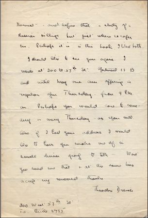Lot #570 Theodore Dreiser - Image 2