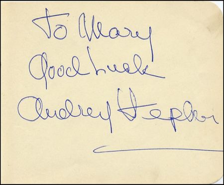 Lot #1244 Audrey Hepburn - Image 1