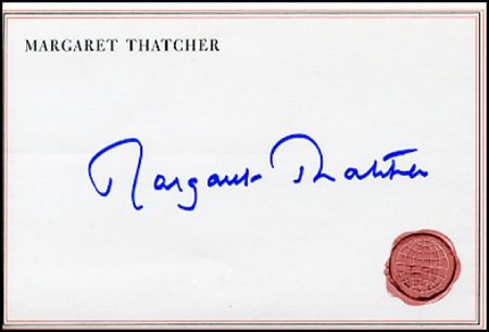 Lot #8 George Bush and Margaret Thatcher - Image 2