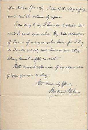 Lot #192 Woodrow Wilson - Image 2