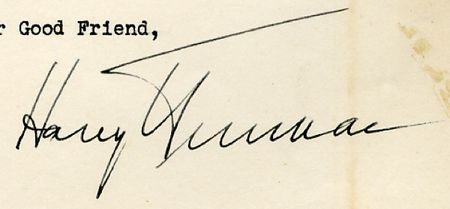 Lot #181 Harry S. Truman - Image 1