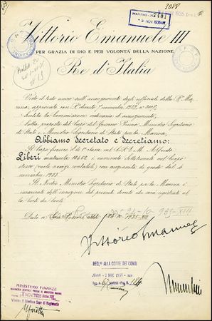 Lot #467 Benito Mussolini and Vittorio Emanuele III - Image 2