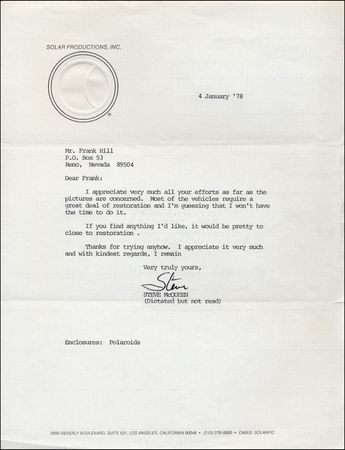 Lot #1408 Steve McQueen - Image 1