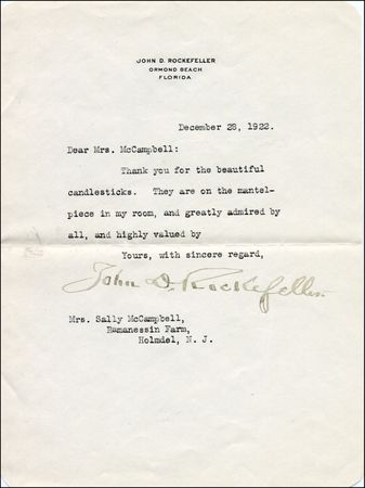 Lot #359 John D. Rockefeller - Image 1