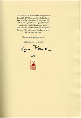 Lot #616 Ezra Pound - Image 1
