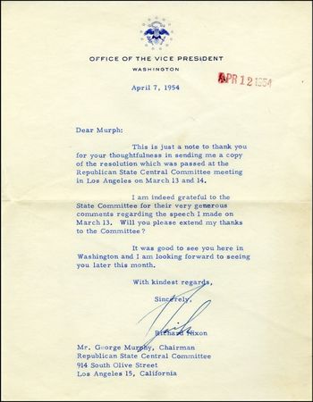 Lot #128 Richard Nixon - Image 3