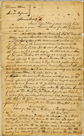 Lot #366 Thaddeus Stevens - Image 1
