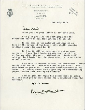 Lot #470 Mountbatten of Burma - Image 3
