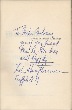Lot #175 Harry S. Truman - Image 1