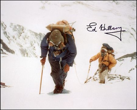 Lot #308 Edmund Hillary - Image 1