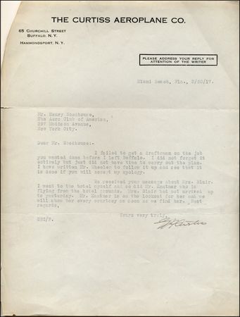 Lot #559 Glenn Curtiss - Image 1