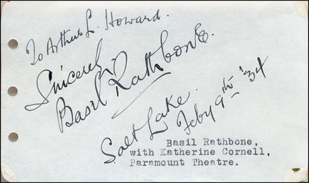 Lot #1497 Basil Rathbone - Image 2