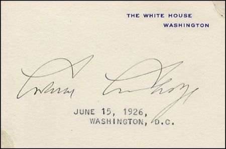 Lot #38 Calvin and Grace Coolidge - Image 1