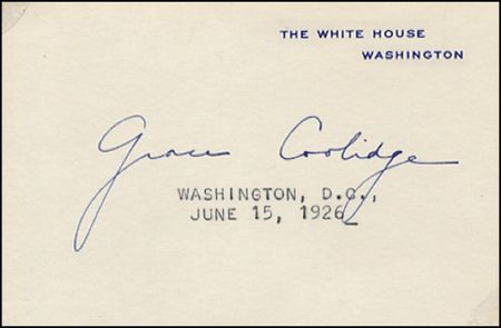 Lot #38 Calvin and Grace Coolidge - Image 2