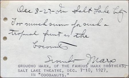 Lot #1391  Marx Brothers - Image 1