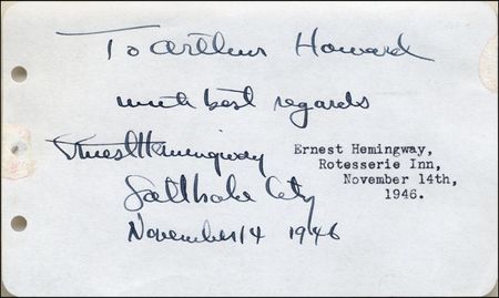Lot #658 Ernest Hemingway - Image 1