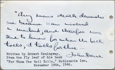 Lot #658 Ernest Hemingway - Image 2