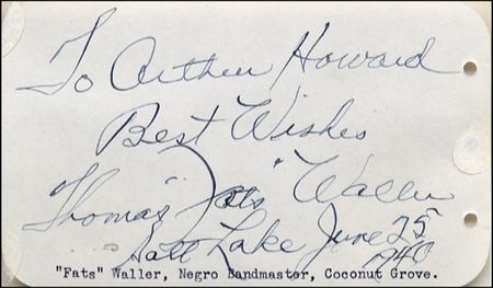 Lot #972 Thomas ?Fats? Waller - Image 2