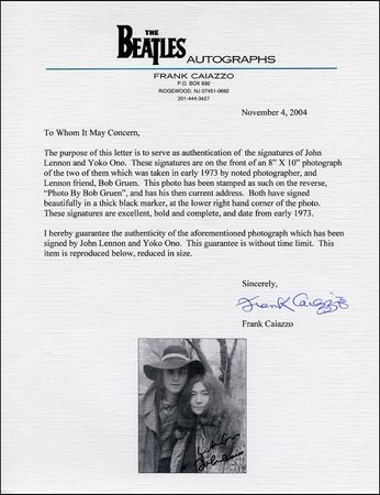 Lot #814 Beatles: Lennon, John and Yoko Ono - Image 2