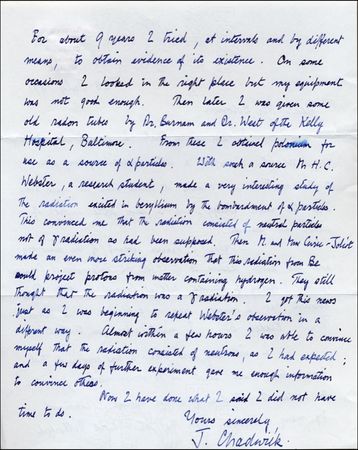 Lot #230 James Chadwick - Image 2