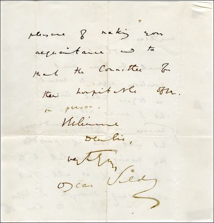 Lot #734 Oscar Wilde - Image 2
