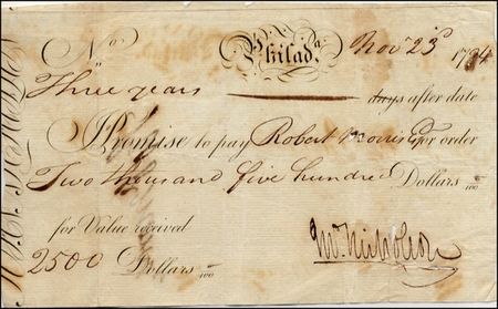 Lot #258 Declaration of Independence: Morris, Robert - Image 1