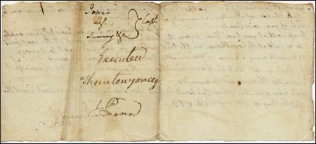Lot #259 Declaration of Independence: Penn, John - Image 2