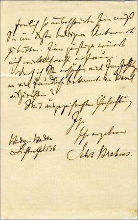 Lot #835 Johannes Brahms - Image 2