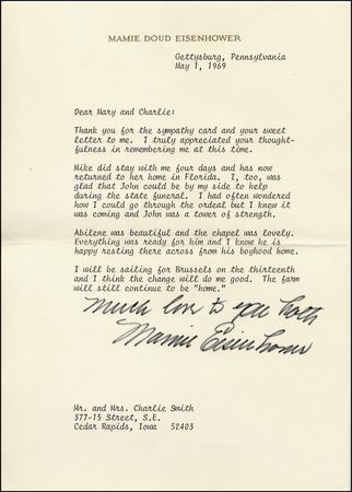 Lot #43 Mamie Doud Eisenhower - Image 2