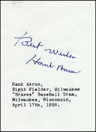 Lot #1688 Hank Aaron and Willie Mays - Image 1
