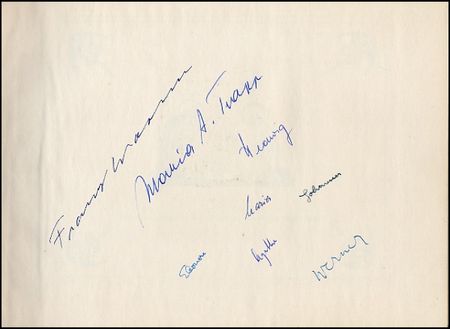 Lot #966 Trapp Family Singers - Image 1