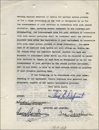 Lot #864 George and Ira Gershwin - Image 2