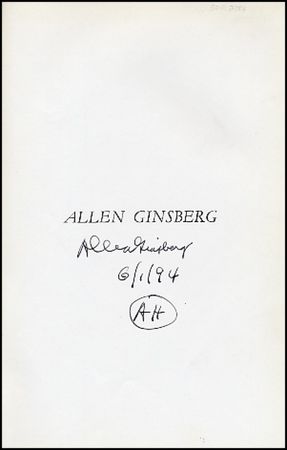 Lot #650 Allen Ginsberg - Image 1