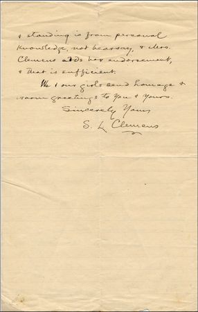 Lot #630 Samuel L. Clemens - Image 2