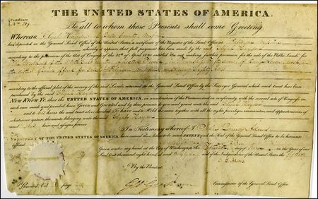 Lot #3 John Quincy Adams