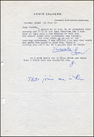 Lot #1088 Louis Calhern - Image 2