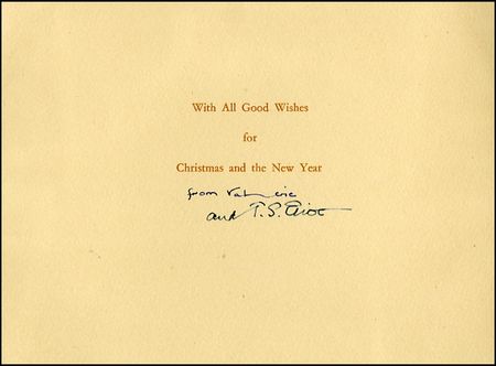 Lot #643 T. S. Eliot - Image 2