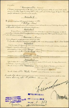 Lot #477 Benito Mussolini and Victor Emmanuel - Image 2